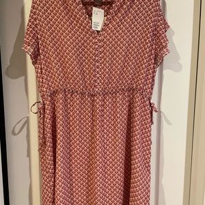 Summer lined Red Dress